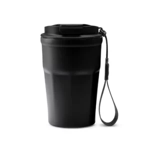 Vaso térmico Stamina Keury 1644, negro, vista frontal del producto