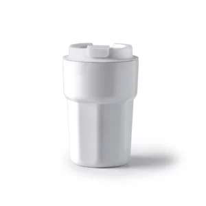 Vaso térmico Stamina Oster 1645, blanco, vista frontal del producto