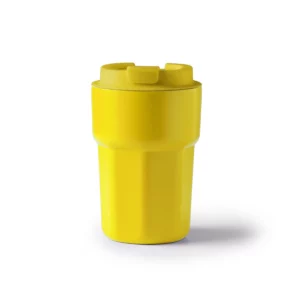Vaso térmico Stamina Oster 1645, amarillo, vista frontal del producto
