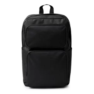 Mochila de RPET Stamina Hostik 1664, negro, vista frontal de la mochila