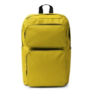 Mochila de RPET Stamina Hostik 1664, amarillo, vista frontal de la mochila
