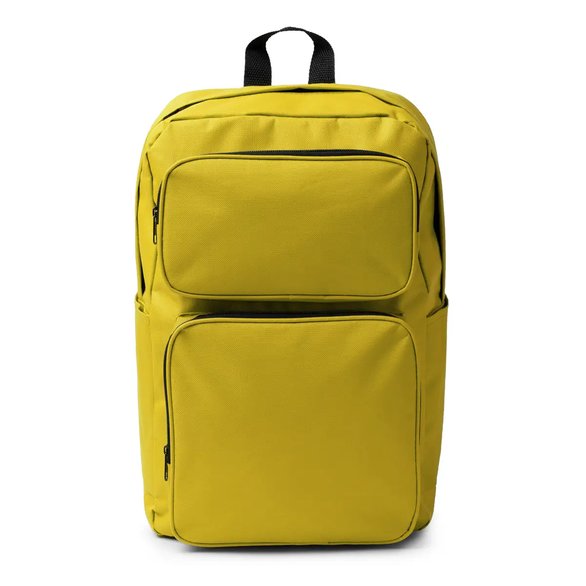 Mochila de RPET Stamina Hostik 1664 1 Mochila de RPET Stamina Hostik 1664, amarillo, vista frontal de la mochila