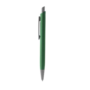 Bolígrafo de aluminio reciclado Stamina Tory 1671, verde helecho, vista frontal del bolígrafo