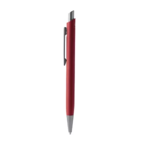 Bolígrafo de aluminio reciclado Stamina Tory 1671, rojo, vista frontal del bolígrafo