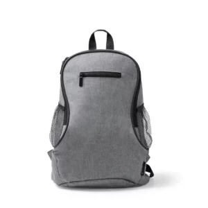 Mochila de RPET Stamina Bamba 1672, gris vigoré, vista frontal de la mochila