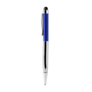 Bolígrafo con puntero Stamina Bravos 1678, royal, vista frontal del bolígrafo