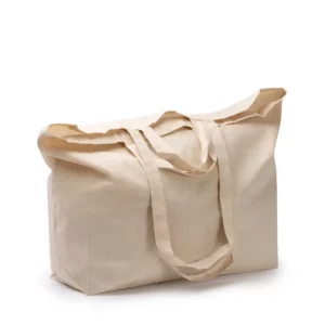 Bolsa de algodón Stamina Mitxu 1679, crudo, vista de tres cuartos