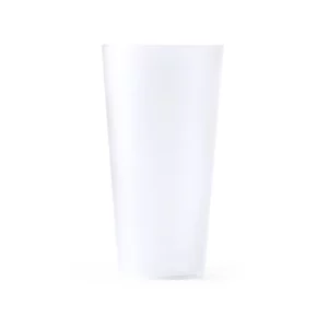 Pack de 10 vasos reutilizables Stamina Gaston 1694, transparente, vista frontal del producto