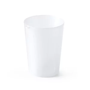 Pack de 10 vasos reutilizables Stamina Korvax 1697, transparente, vista superior del vaso en perspectiva