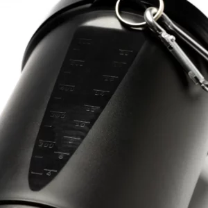 Shaker Stamina Reily 1699, negro, detalle del lateral del shaker
