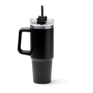 Taza térmica Stamina Kranston 1709, negro, vista frontal del producto