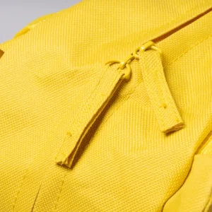 Mochila infantil Stamina Bingo 1710, amarillo, detalle de la cremallera y los tiradores
