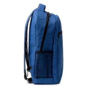 Mochila de RPET Stamina Megan 1718, royal vigoré, vista lateral de la mochila