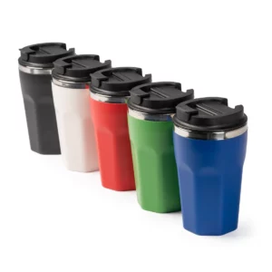 Vaso de doble pared Stamina Salmer 1726, vista conjunta de los cinco colores disponibles