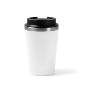 Vaso de doble pared Stamina Horan 1728, blanco, vista frontal del producto