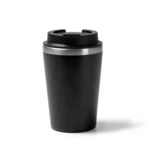 Vaso de doble pared Stamina Horan 1728, negro, vista frontal del producto