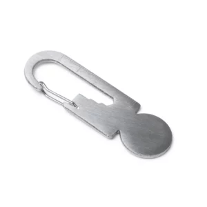 Llavero multiherramienta Stamina Blaney 1729, plata, vista del llavero en perspectiva