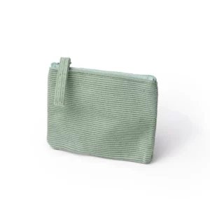 Monedero de pana Stamina Dake 1737, verde helecho, vista del producto en perspectiva
