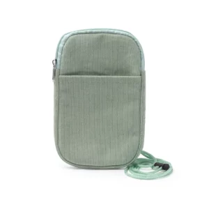 Portatodo de pana Stamina Busnix 1739, verde helecho, vista frontal del producto