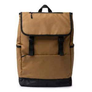 Mochila con solapa Stamina Trois 1743, marrón, vista frontal de la mochila