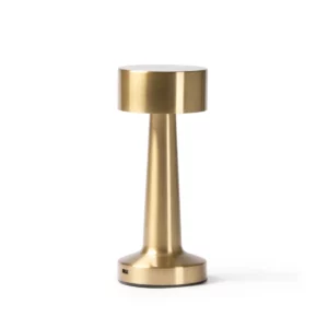 Lámpara LED táctil Stamina Reiki 1746, oro, vista frontal de la lámpara