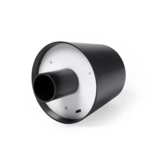 Lámpara LED para botellas Stamina Tomson 1747, negro, vista de la parte inferior y el soporte para la botella