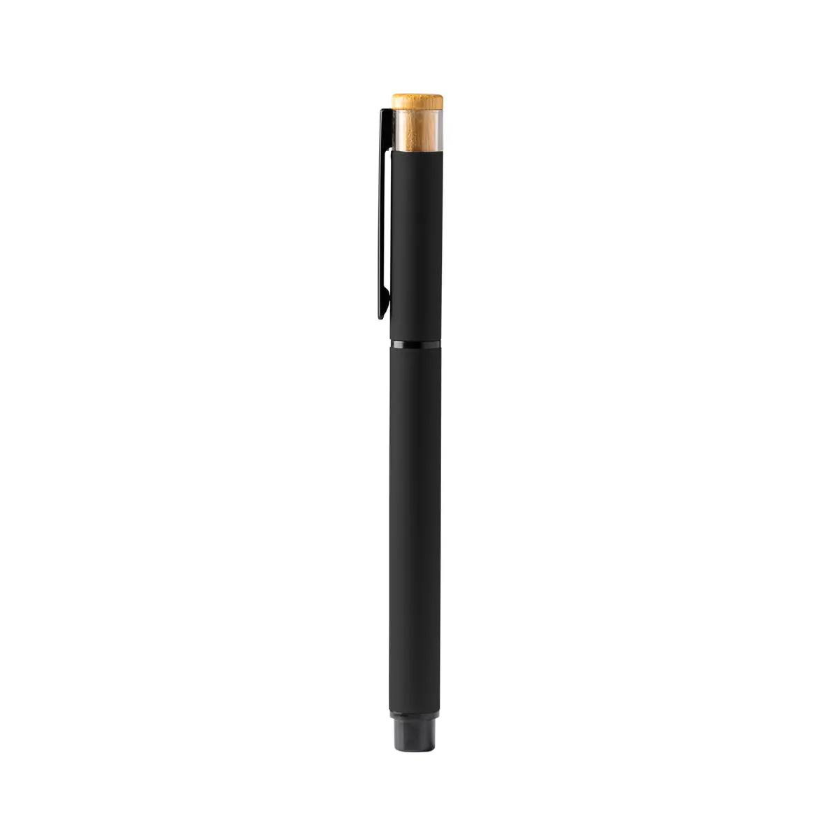 Roller de aluminio reciclado Stamina Lindberg 1767 9 Roller de aluminio reciclado Stamina Lindberg 1767, negro, vista frontal del bolígrafo