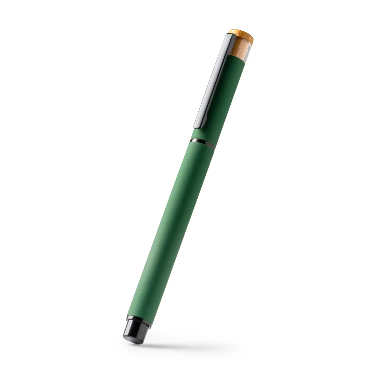 Roller de aluminio reciclado Stamina Lindberg 1767 2 Roller de aluminio reciclado Stamina Lindberg 1767, verde oscuro, vista del bolígrafo en perspectiva