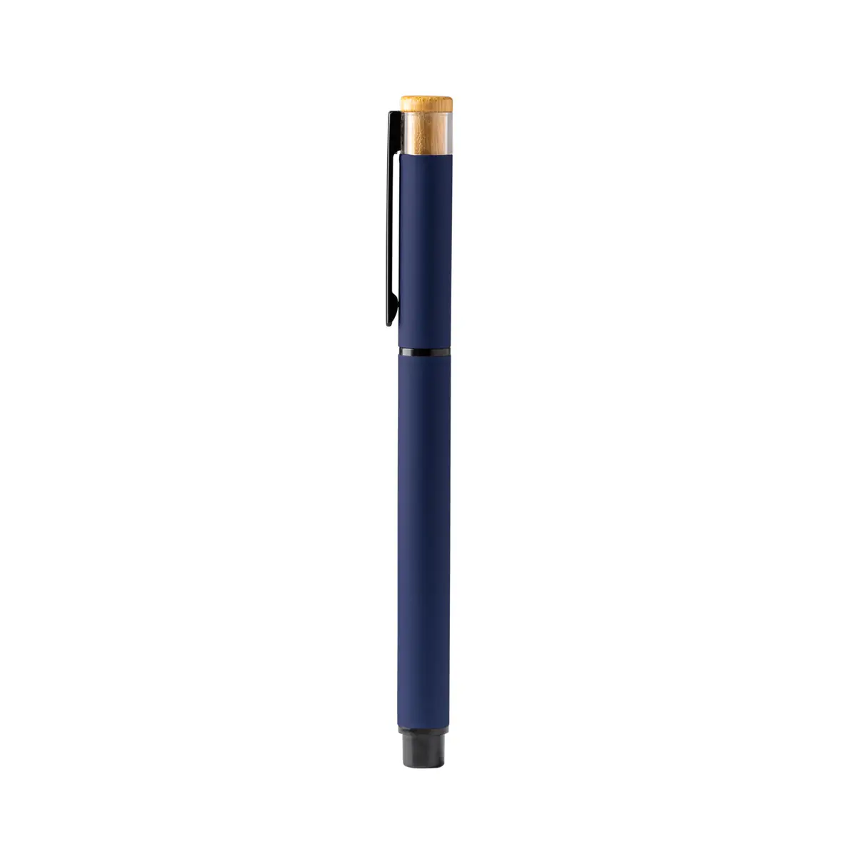 Roller de aluminio reciclado Stamina Lindberg 1767 5 Roller de aluminio reciclado Stamina Lindberg 1767, marino, vista frontal del bolígrafo