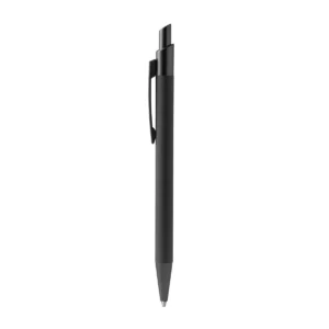 Bolígrafo de aluminio reciclado Stamina Reclus 1769, negro, vista frontal del bolígrafo
