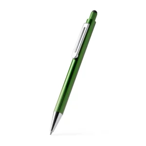 Bolígrafo con puntero Stamina Garet 1770, verde helecho, vista del bolígrafo en perspectiva