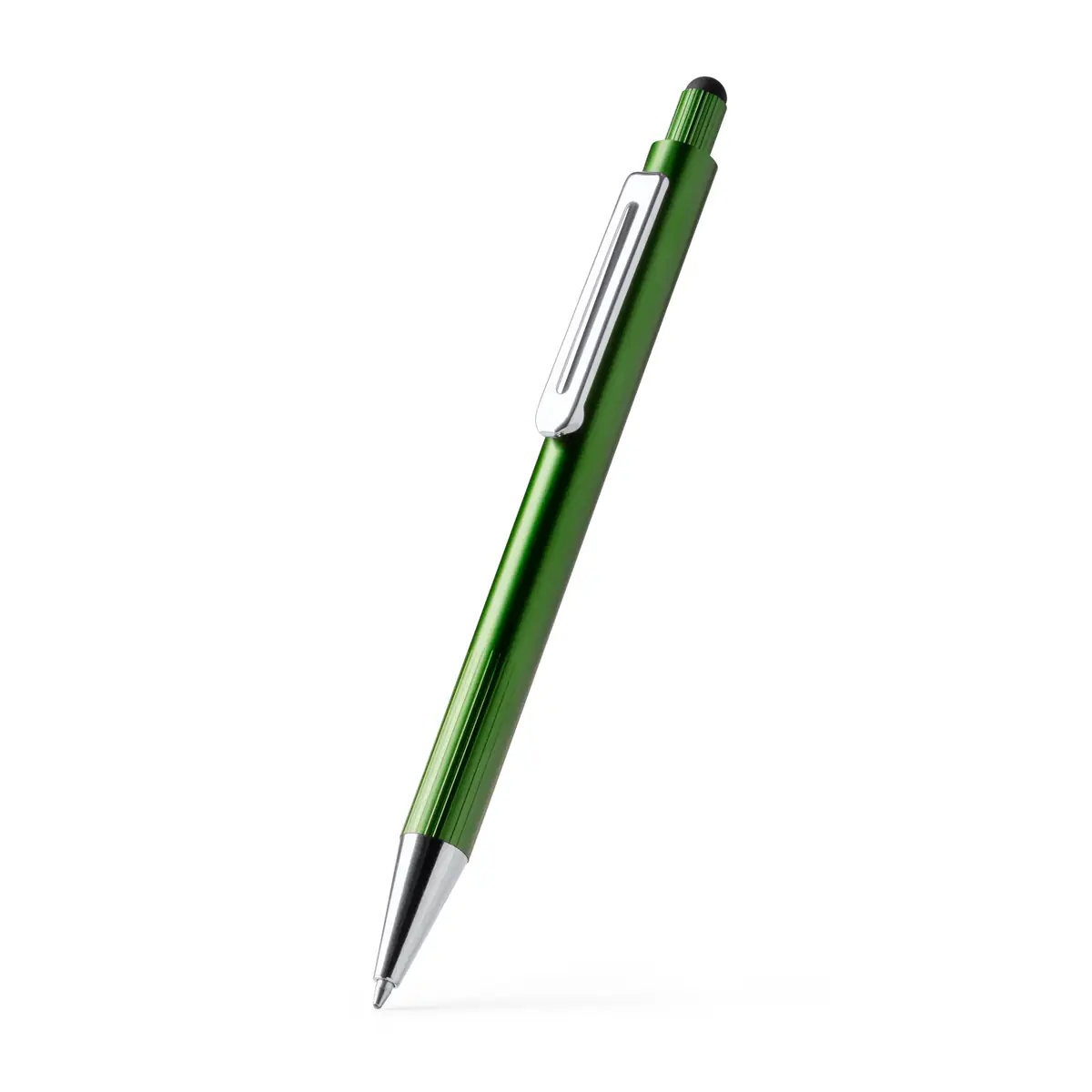 Bolígrafo con puntero Stamina Garet 1770 2 Bolígrafo con puntero Stamina Garet 1770, verde helecho, vista del bolígrafo en perspectiva