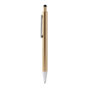 Bolígrafo con puntero Stamina Garet 1770, oro, vista frontal del bolígrafo