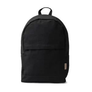 Mochila de algodón reciclado Stamina Sumit 1781, negro, vista frontal de la mochila