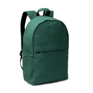 Mochila de algodón reciclado Stamina Sumit 1781, verde oscuro, vista de la mochila en perspectiva