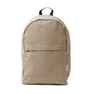 Mochila de algodón reciclado Stamina Sumit 1781, crudo, vista frontal de la mochila