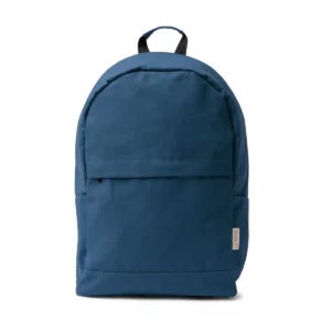 Mochila de algodón reciclado Stamina Sumit 1781, marino, vista frontal de la mochila