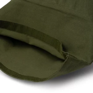 Mochila extensible Stamina Teko 1782, verde oscuro, detalle del asa y la parte superior de la mochila