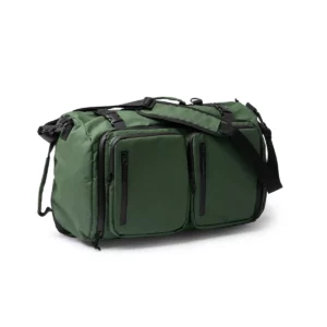 Bolso mochila Stamina Hobart 1783, verde oscuro, vista de la mochila en perspectiva