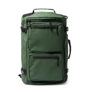 Bolso mochila Stamina Hobart 1783, verde oscuro, vista frontal de la mochila