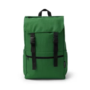 Mochila con solapa Stamina Solap 1784, verde oscuro, vista frontal de la mochila