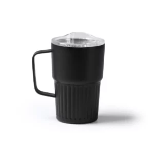 Taza térmica Stamina Nubex 1794, negro, vista frontal del producto
