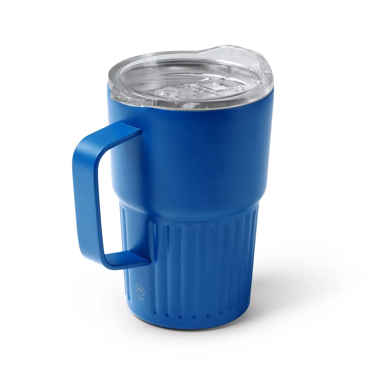 Taza térmica Stamina Nubex 1794 7 Taza térmica Stamina Nubex 1794, royal, vista de la taza en perspectiva con la tapa colocada