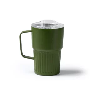 Taza térmica Stamina Nubex 1794, verde oscuro, vista frontal del producto