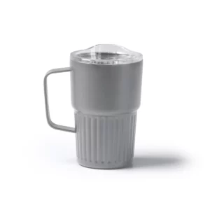 Taza térmica Stamina Nubex 1794, gris, vista frontal del producto