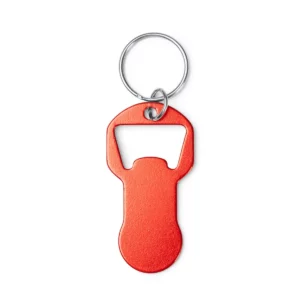 Llavero abridor moneda Stamina Tagan 1799, rojo, detalle del llavero