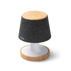 Lámpara altavoz Stamina Tremens 1801, gris vigoré, vista de tres cuartos