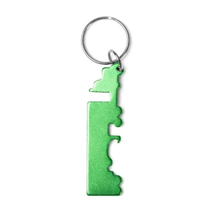 Llavero abridor camión Stamina Brebel 1802, verde helecho, vista frontal del modelo