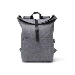 Mochila de fieltro reciclado Stamina Taipei 1805, gris, vista frontal del producto