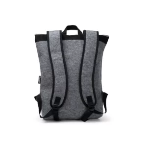 Mochila de fieltro reciclado Stamina Taipei 1805, gris, vista posterior de la mochila